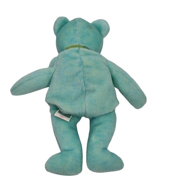 Ty Beanie Babies Green Ariel Tie Dye Bear Stuffed Animal Plush Toy 8 in - Picture 3 of 6